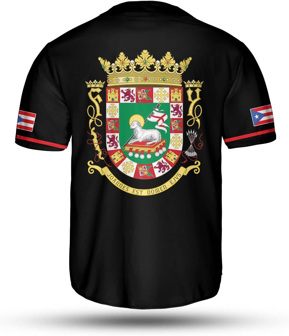 Personalized Puerto Rico Baseball Shirt,Customized Team Name Puerto Rican Baseball Jersey for Men,Women S-5XL