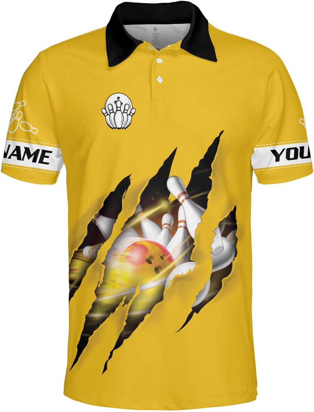 Custom Bowling Polo Shirt Personalized 3D Team Name Bowling Shirts for Men Women Jersey Unisex Bowler Short Sleeve Gift Tee