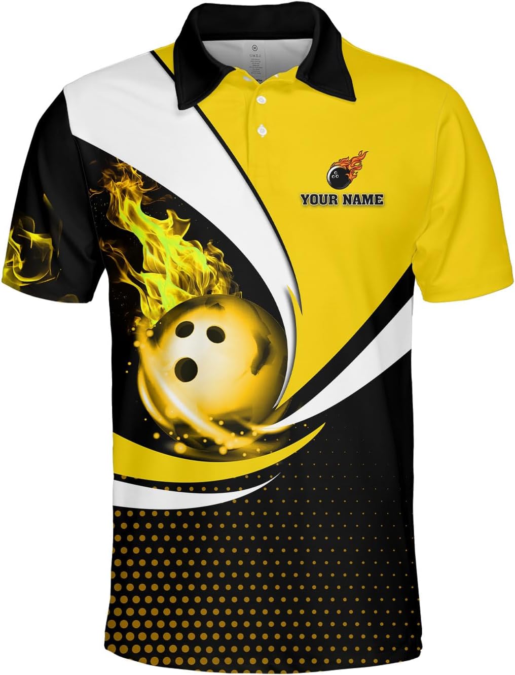 Mostprints Personalized Name Bowling Polo Shirts 3D for Men and Women, Bowling Shirt, Bowling Team