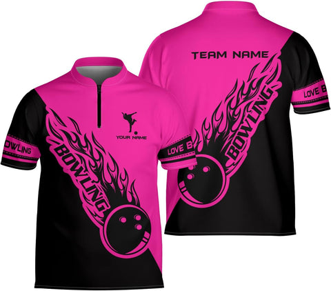 Ligthuy Personalized Bowling Jersey 3D, Bowling Shirts for Team, Bowling Shirt Unisex for Men Women, Bowling Shirts for Men