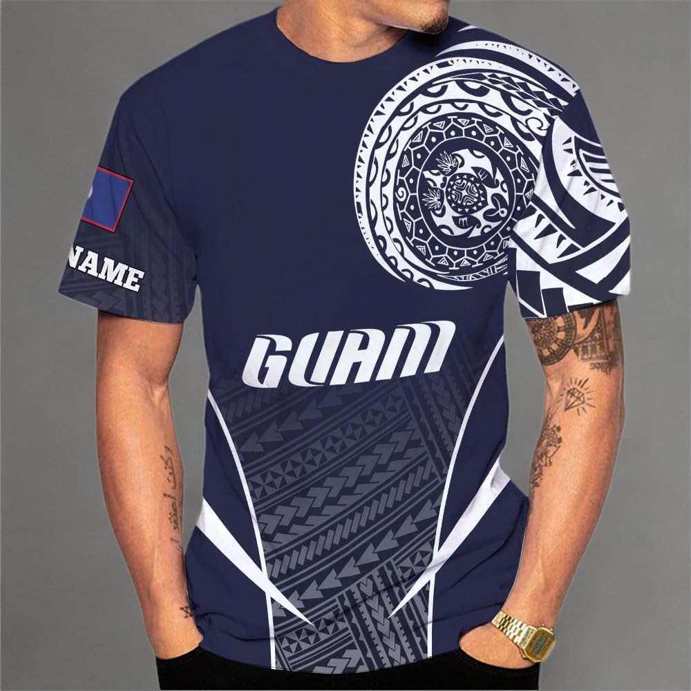 MoonArt Personalized Guam Shirt - Guahan Pride Tshirt for Men & Women - Guam Gifts Tee