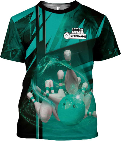 Intenprints Personalized Bowling Shirt Custom Bowling Shirts Bowling Gift Bowling Shirts for Women & Men Bowling Shirt Team