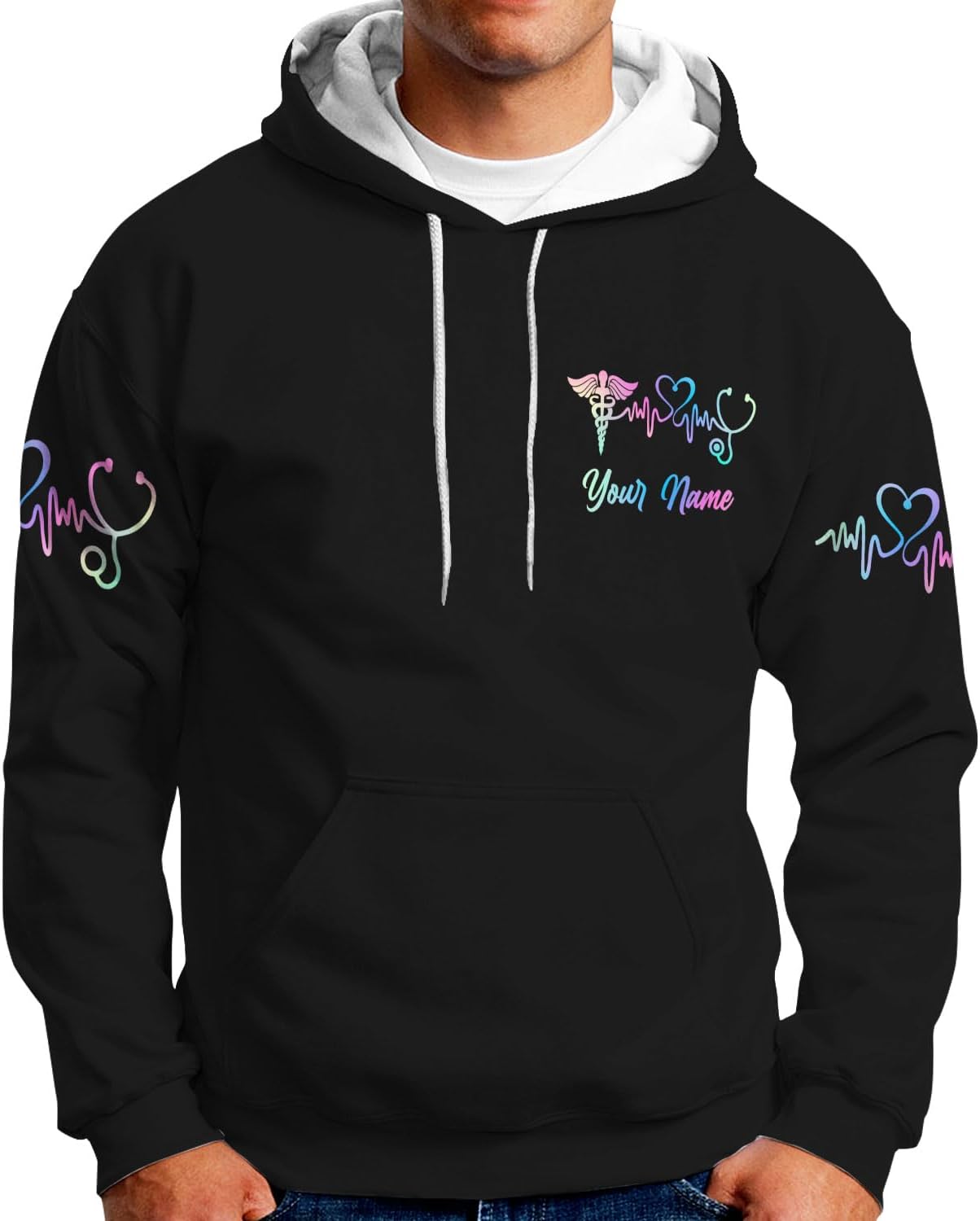 MoonArt Personalized Name Nurse Shirt Nurse Gifts Nurse Graduation Gift Funny Nurse T-Shirt Gift Nursing Emergency Shirts