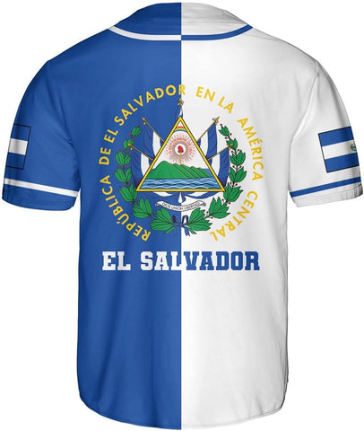 Parvii Personalized El Salvador Baseball Jersey - Proud El Salvador Shirt for Men