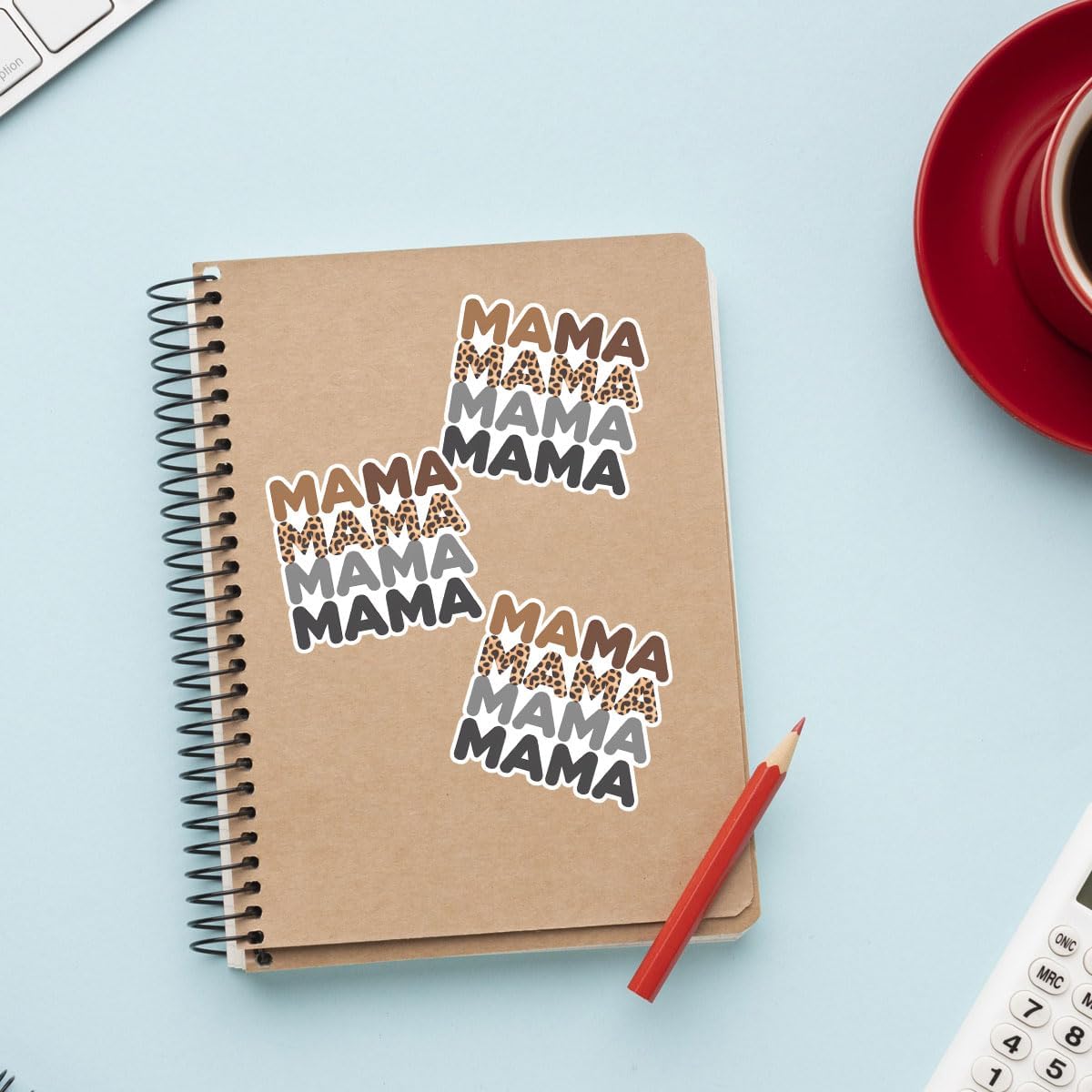 (3Pcs) Mama Mama Mama Sticker, Mama Vinyl Decal, Mama Cheetah Print Sticker, Mama Accessories, Great Gifts for Mom - Stickers for Laptop Water Bottle Phone Car Window Helmet 3"