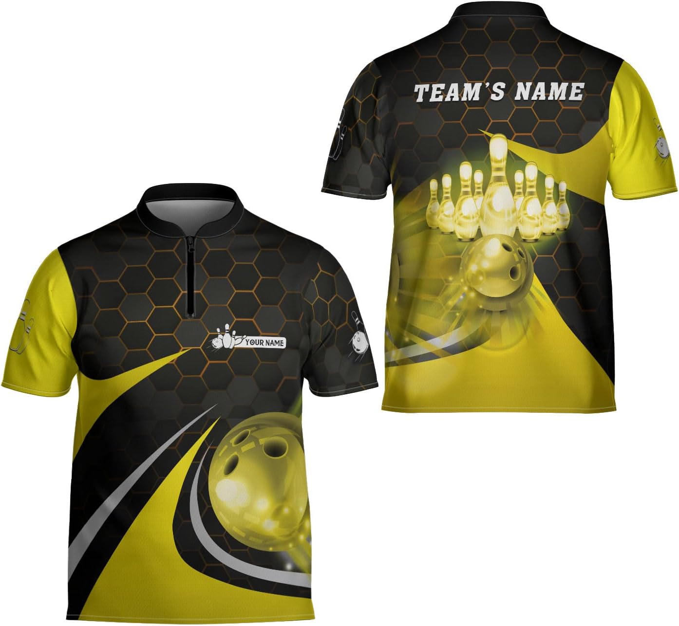 Ligthuy Personalized Name Bowling Jersey 3D, Custom Bowling Shirts for Team, Bowling Shirt Unisex for Men & Women4