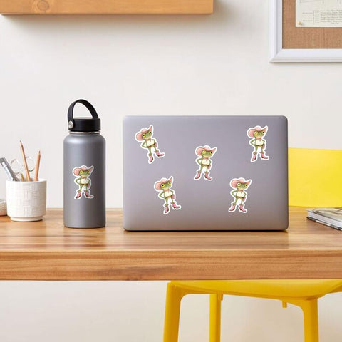 (3pcs) Frog Cowboy Sticker, Frog Cowgirl Sticker, Frog with Hat Cowboy Sticker, Meme Frog Sticker, Cute Frog Sticker Die-Cut Waterproof Vinyl Sticker Laptop Water Bottle Phone Helmet (Vinyl, froggirl)