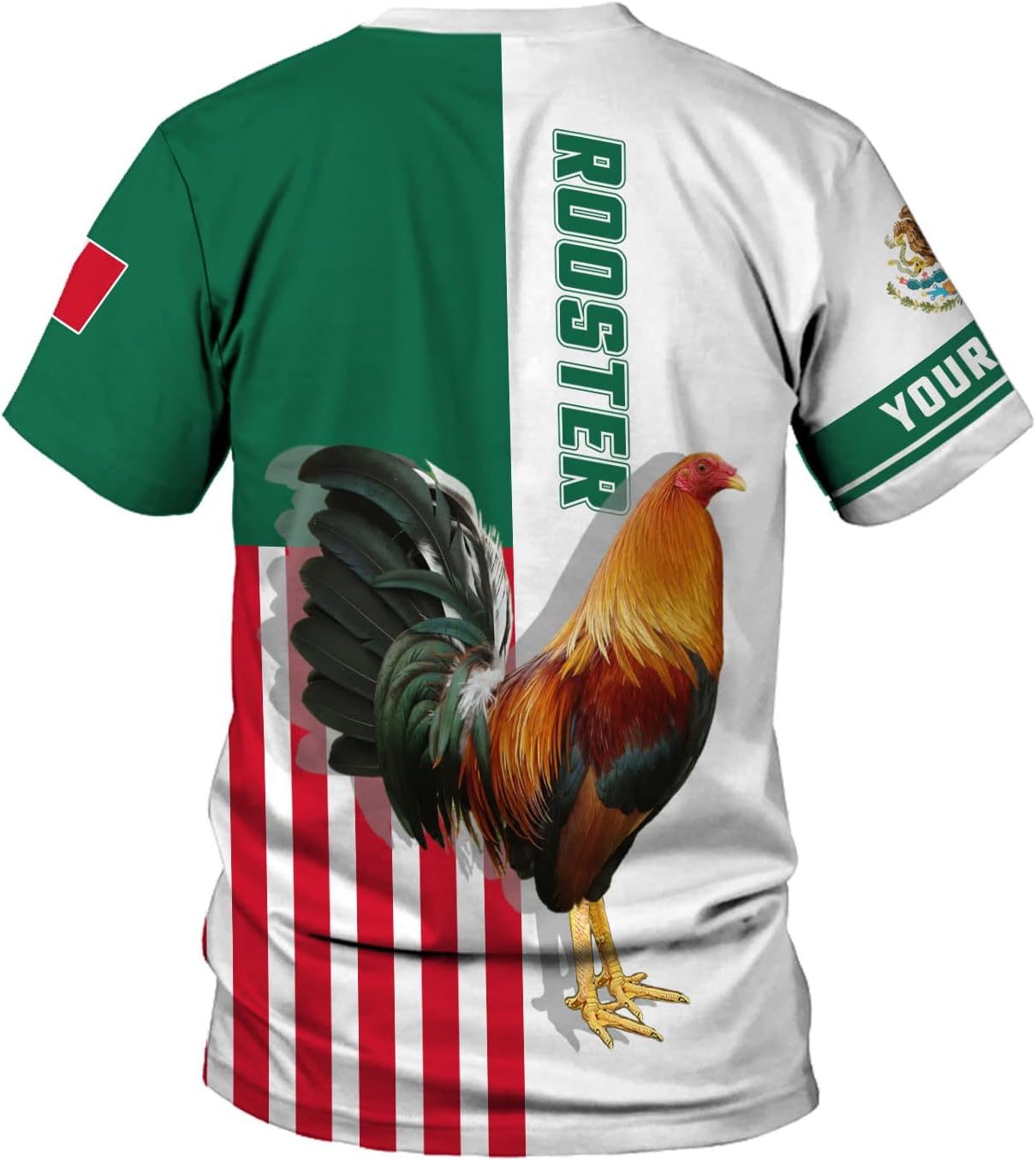 Mostefy Personalized Name Mexican Shirts for Men, Rooster Mexico Shirts for Men, Mexico Shirt Eagle Flag Mexican Eagle 1