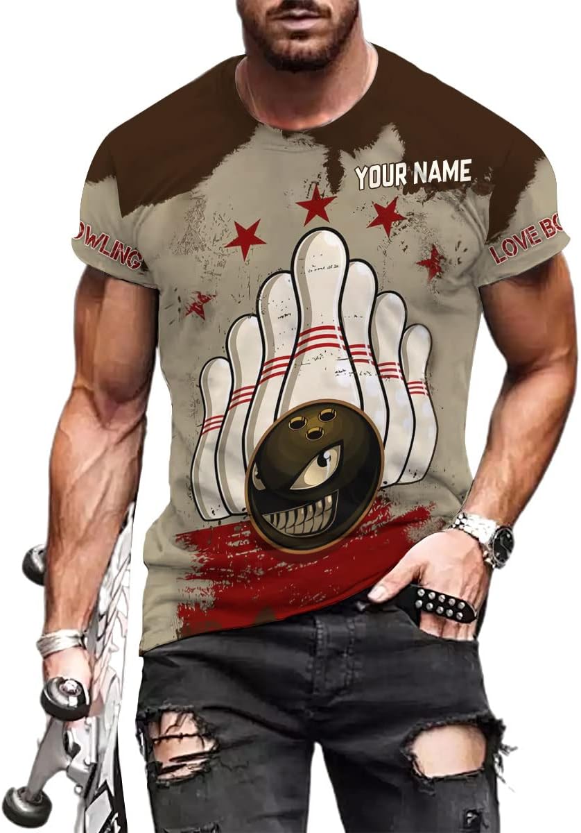 Custom Bowling Shirts, Personalized Name Bowling Shirts Unisex, Bowling Jerseys for Men & Women, Team Bowling Shirt Gift