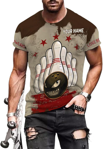 Custom Bowling Shirts, Personalized Name Bowling Shirts Unisex, Bowling Jerseys for Men & Women, Team Bowling Shirt Gift