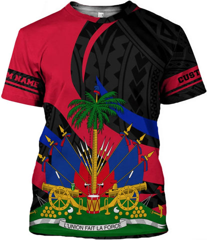Personalized Haiti Shirt, Haitians Flag Pride Shirt, Haiti Shirts for Men & Women, Haitian Pride Tshirt, Haitian Flag Shirt