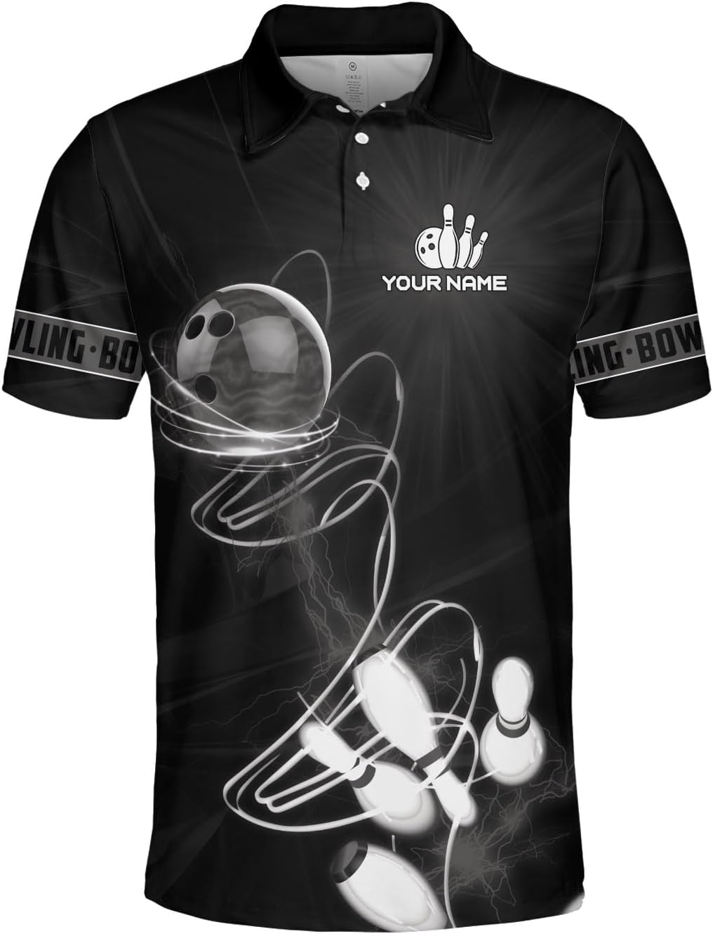 Custom Bowling Polo Shirt Personalized 3D Team Name Bowling Shirts for Men Women Jersey Unisex Bowler Short Sleeve Gift Tee