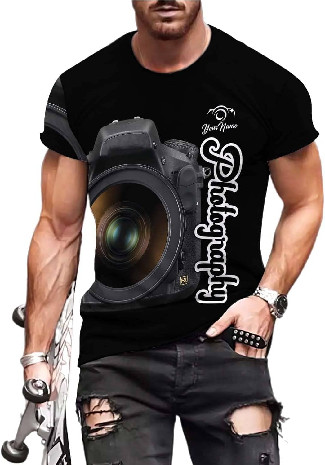 HomeDesign Personalized Photography Shirt Photographer Shirts Photographic Camera Tshirt Men & Women Photographer Gifts
