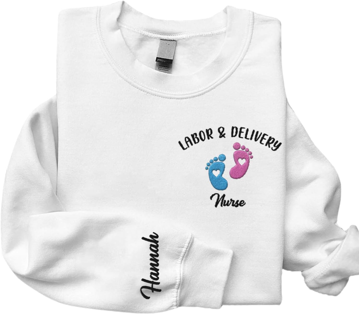 Leeprints L&D Sweatshirt, Personalized LD Shirt, Nurse Appreciation Gift