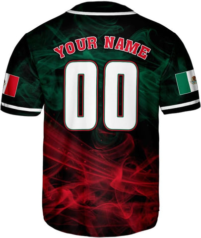 RoyalBro Personalized Mexico Baseball Jersey, Mexican Jersey for Men & Women, Mexican Flag Jersey, Mexico Shirt Camisas