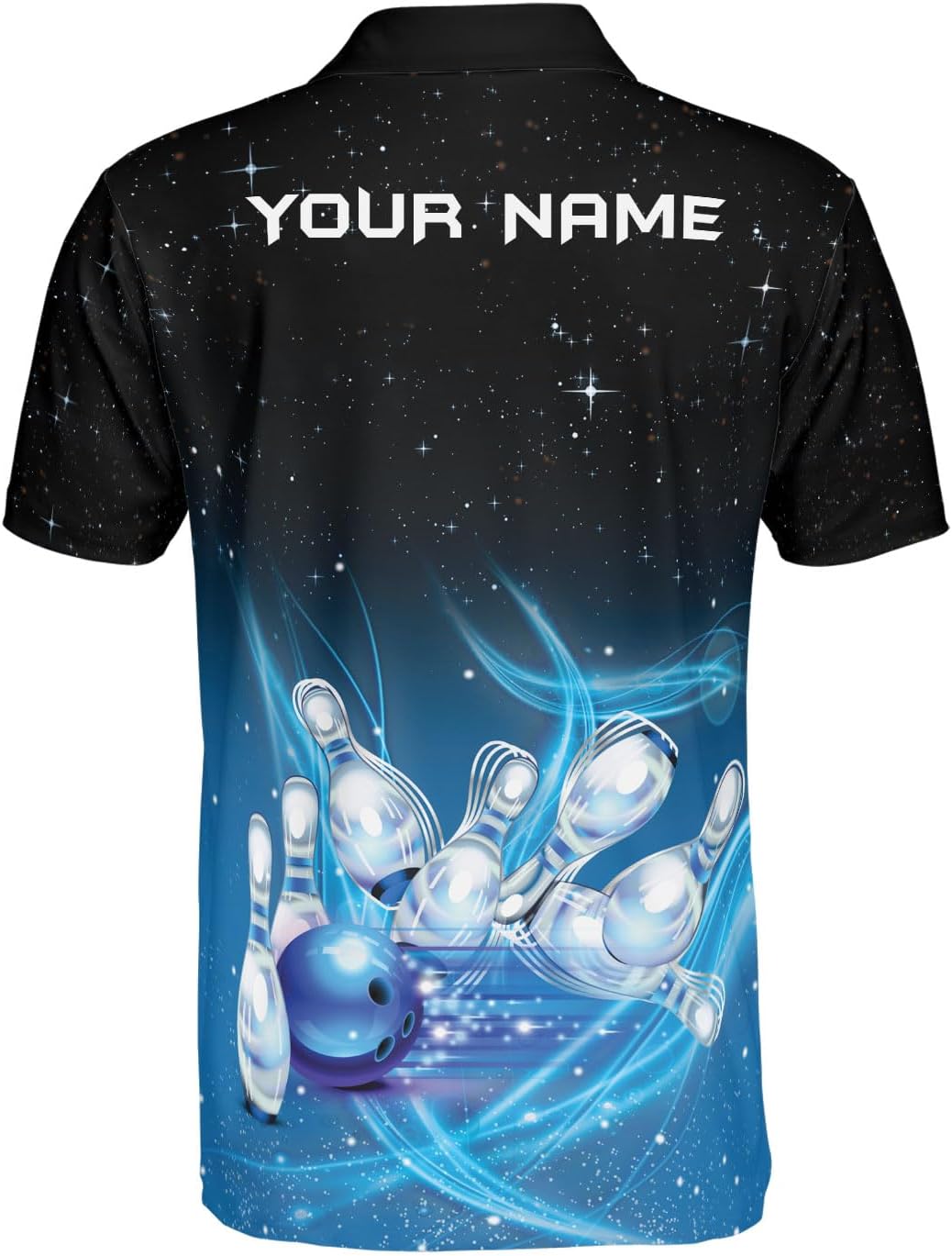 Mostprints Personalized Name Bowling Polo Shirts 3D for Men and Women, Bowling shirt, Bowling Shirts for Men Team Bowling Shirt