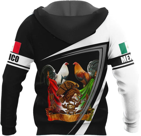 Personalized Name Mexican Hoodie 3D, Customized Mexican Hoodies for Men, Unisex Mexico Hoodie, Mexico Hoodies for Men, Women