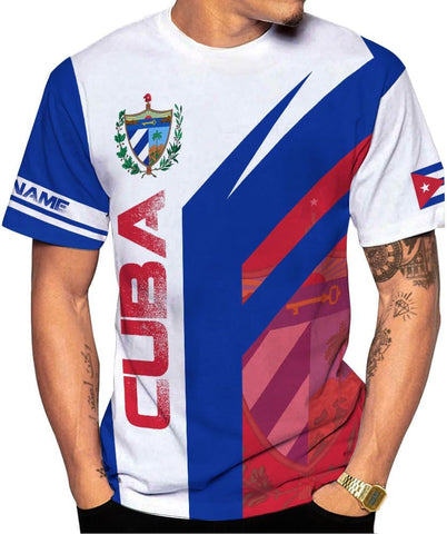 Ligthuy Personalized Name Cuba Shirt 3D, Cuban Tshirts for Men and Women, Cuba Flag Shirt, Sweatshirt, Hoodies, Zip Hoodies
