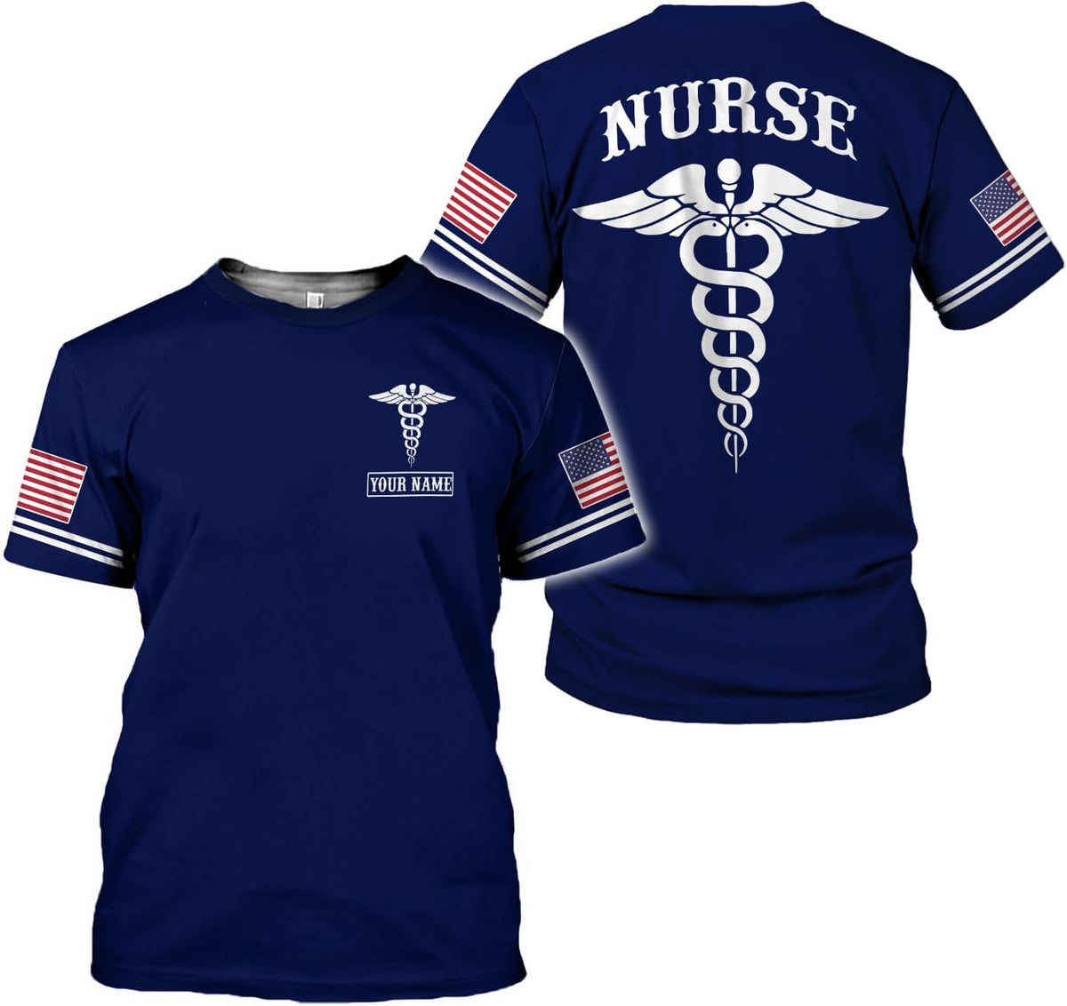 MoonArt Personalized Name Nurse Shirt Nurse Gifts Nurse Graduation Gift Funny Nurse T-Shirt Gift, Nursing Emergency Shirts