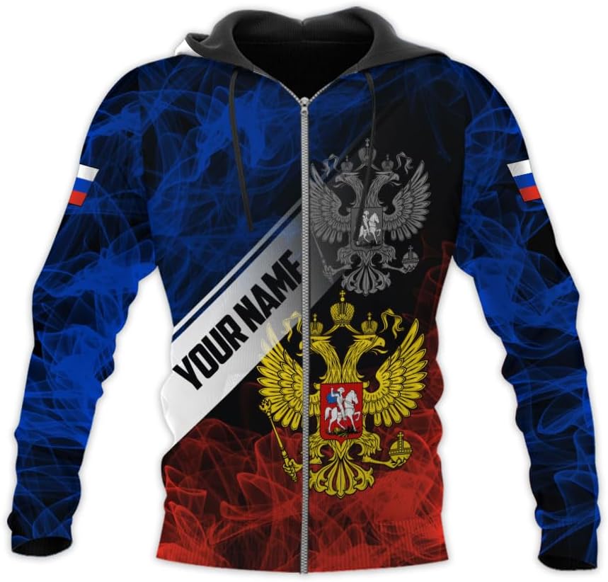 Personalized Russia Shirts Russian Shirt Russian Unisex Shirts Russia Flag Pride Shirts Russia Flag Coat of Arms Shirts