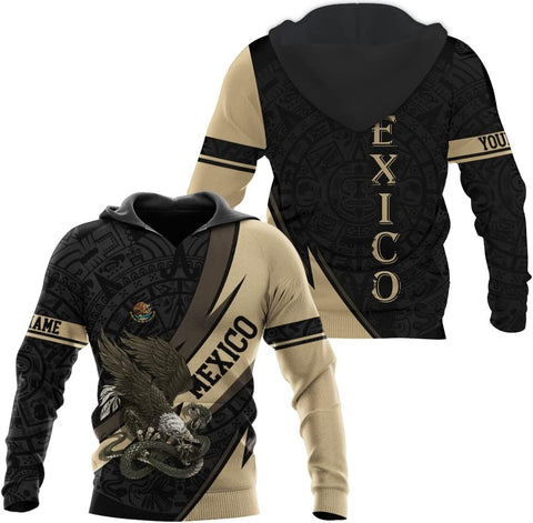 Personalized Name Mexican Hoodie 3D, Customized Mexican Hoodies for Men, Unisex Mexico Hoodie, Mexico Hoodies for Men 2
