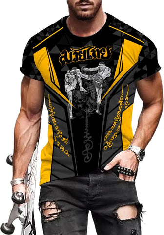 Mostprints Personalized Muay Thai Shirt 3D, Custom Name Muay Thai Shirts for Men, Muay Thai Unisex Shirt size S-5XL