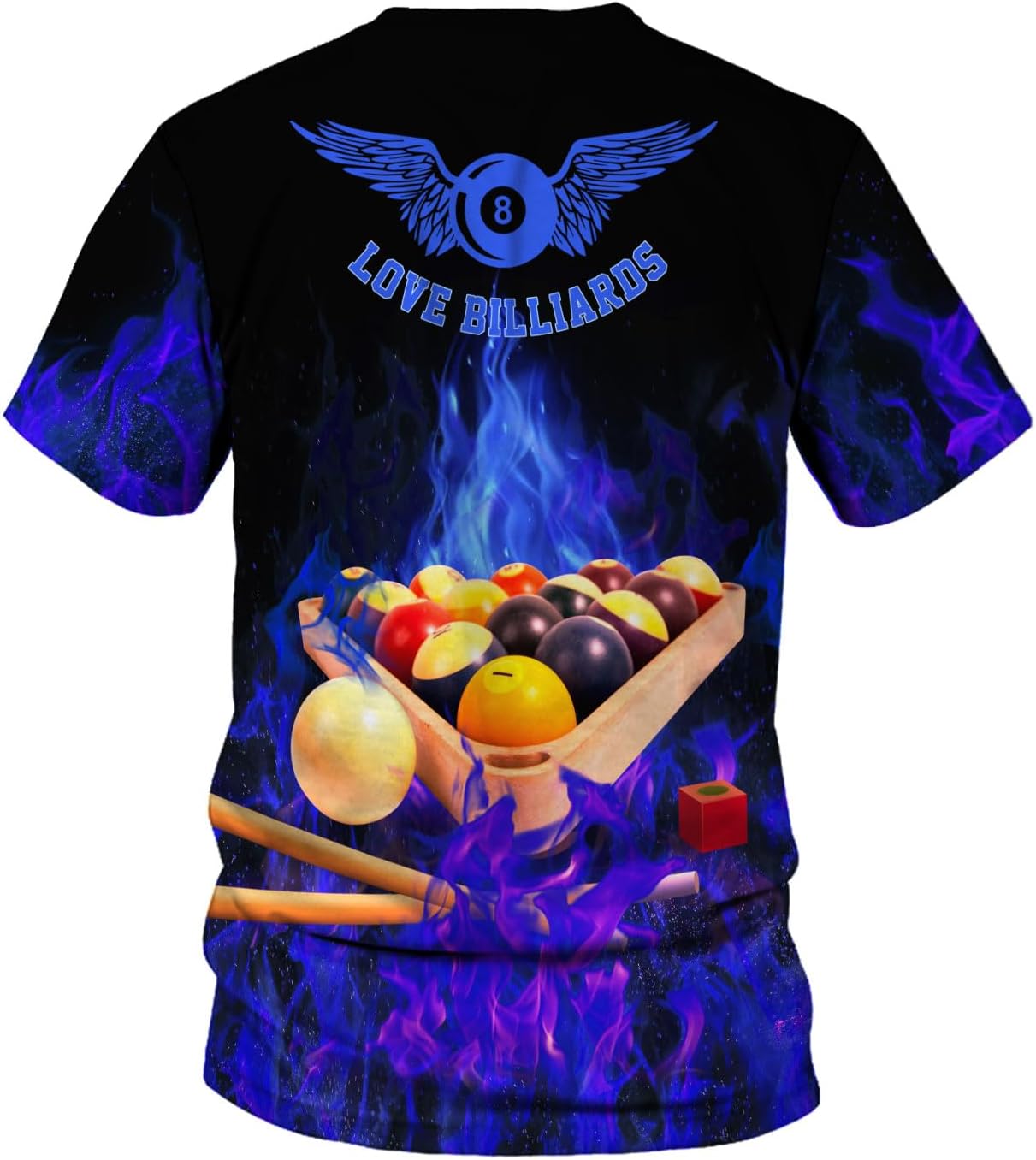 Parvii Personalized Billiards Shirt for Men, 8 Ball Pool Shirt, Billiards Gift