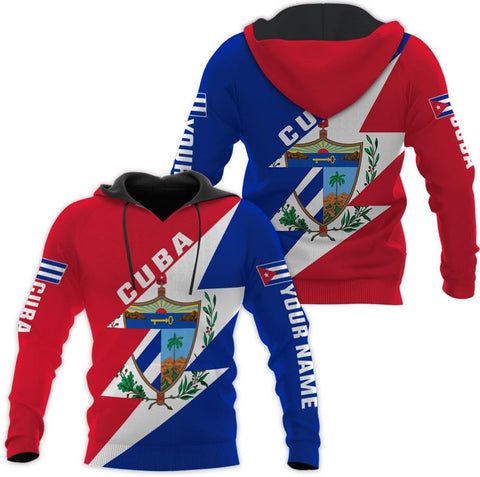 Ligthuy Personalized Name Cuba Shirt 3D, Cuban Tshirts for Men and Women, Cuba Flag Shirt, Sweatshirt, Hoodies, Zip Hoodies