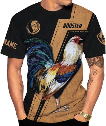 Woseprints Personalized Name Mexican Shirts for Men, Rooster Mexico Shirts for Men, Mexico Shirt Eagle Flag Mexican Eagle