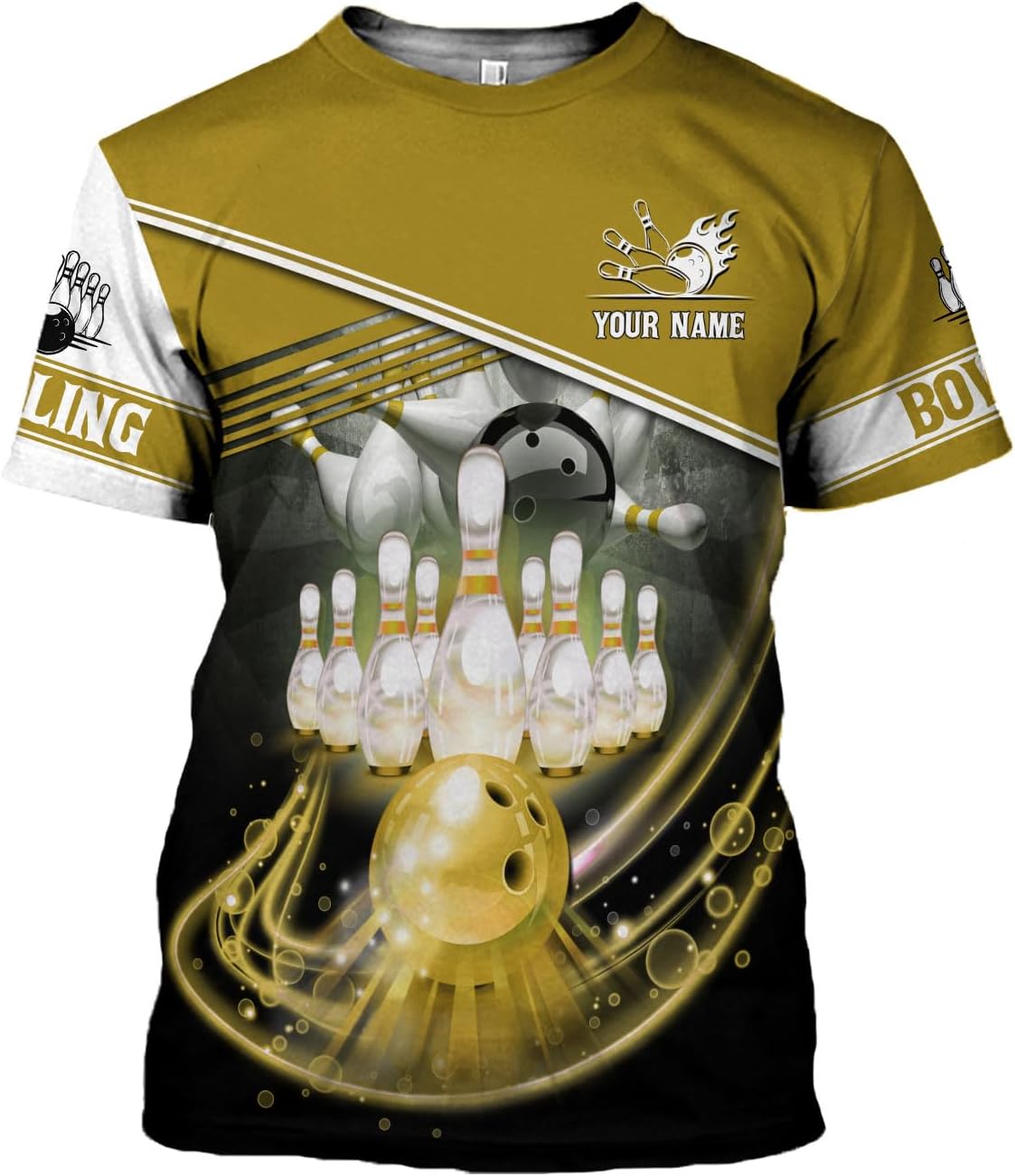 MoonArt Personalized Name Bowling Shirts for Men and Women 3D, Bowling Shirts for Team Bowling, Bowling Shirts Gift