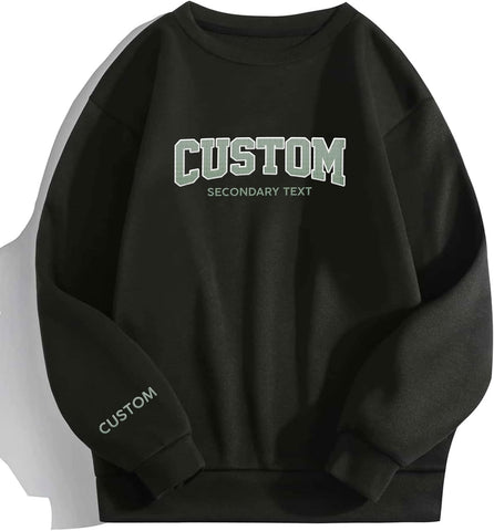 Suseaz Custom Embroidered Sweatshirts & Hoodie Design Your Own, Personalized Sweatshirts Hoodie, Add Your Own Custom Text