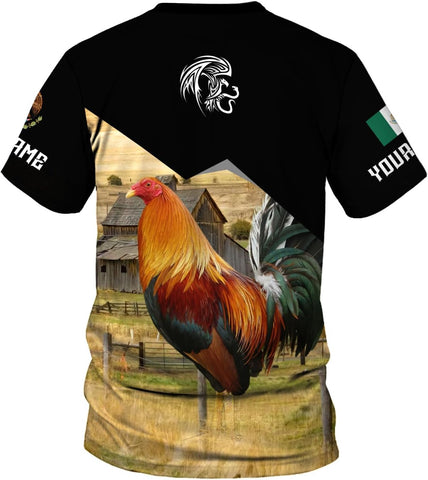 MoonArt Personalized Name Mexican Shirts for Men, Rooster Mexico Shirts for Men, Mexico Shirt Eagle Flag Mexican Eagle