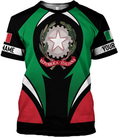Parvii Personalized Italian Shirt, Italian Shirts for Men & Women, Italia T Shirts, Italy Tshirt, Italian Flag Shirt Gift
