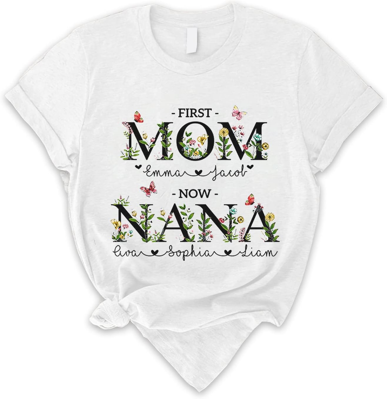 Personalized Mother's Day Tee, Mom and Grandma Belong to Kids, Grandkids Names Shirt for Nana Mimi Mom Grandma Mamaw
