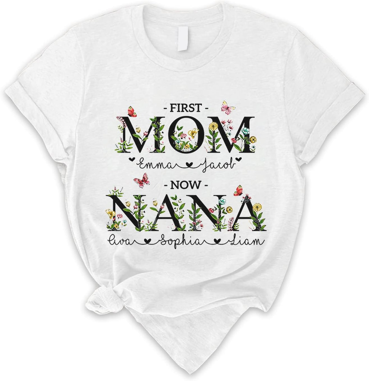 Personalized Mother's Day Tee, Mom and Grandma Belong to Kids, Grandkids Names Shirt for Nana Mimi Mom Grandma Mamaw