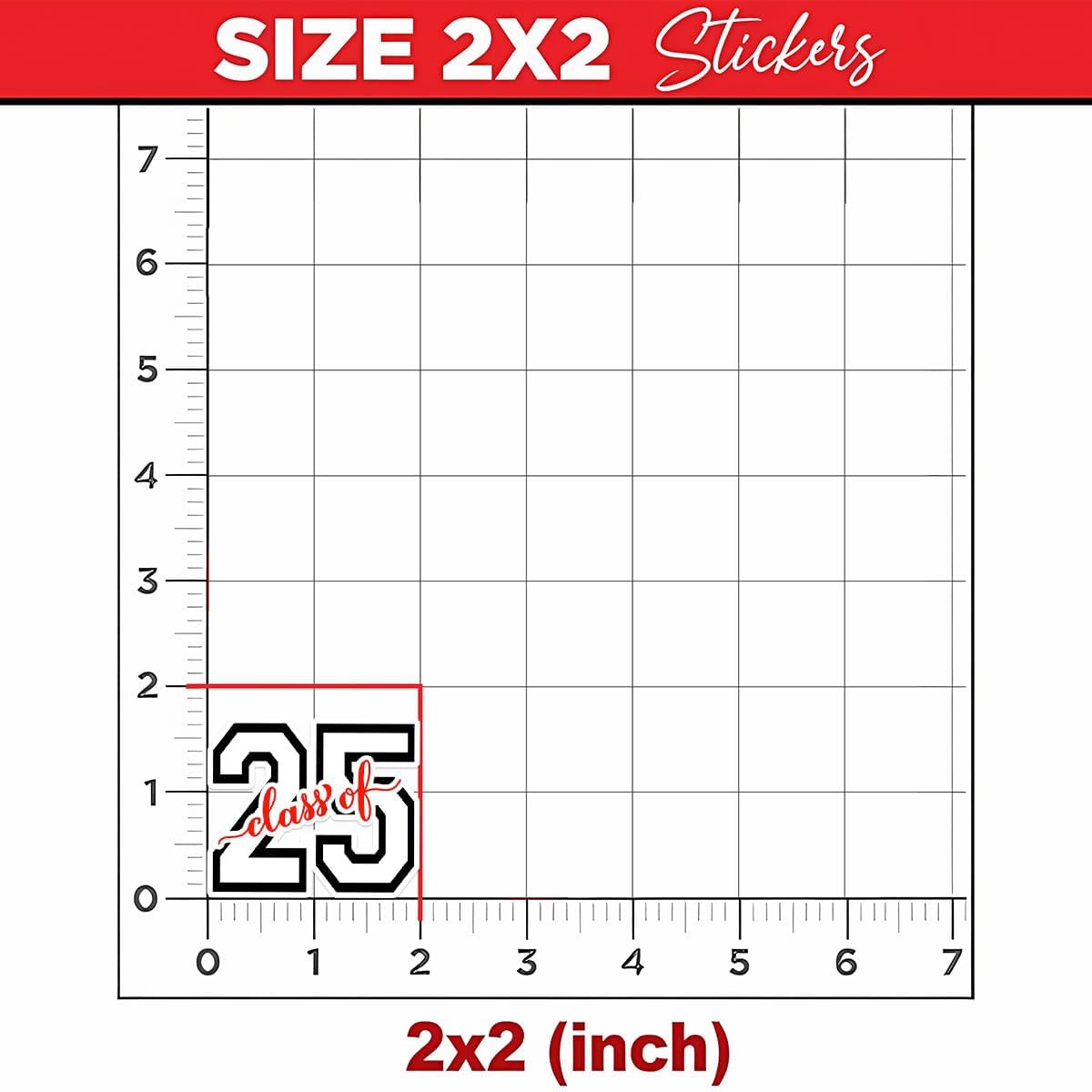 3 Pcs Class of 2025 Stickers, Class of 2025 Decorations, Graduation 2025, 2025 Senior- Stickers for Laptop Water Bottle Phone Car Window Helmet Vinyl Stickers 2-6 Inches (2x2)
