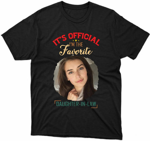 HomeDesign Personalized My Daughter in Law is My Favorite Child Shirt, Daughter in Law Tshirt favorite child is my Daughter
