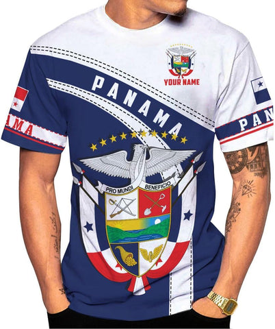 Mostprints Personalized Panama Shirt 3D, Panama Camisa Shirt, Panamanian Flag Pride Shirts Panama Hombres Camisa Men Women