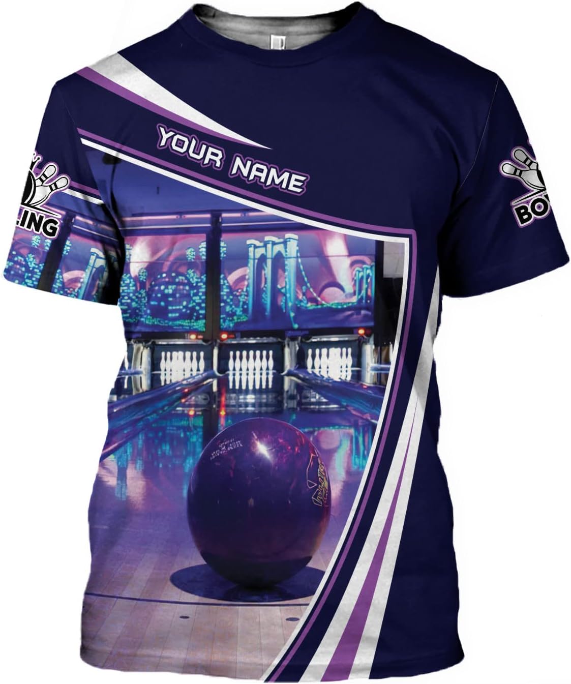 Rivelus Personalized Name Bowling Shirts for Men and Women 3D, Bowling Shirts for Team Bowling, Bowling Shirts Gift