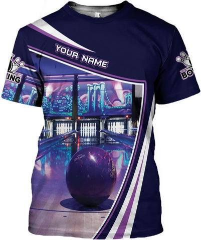 Rivelus Personalized Name Bowling Shirts for Men and Women 3D, Bowling Shirts for Team Bowling, Bowling Shirts Gift