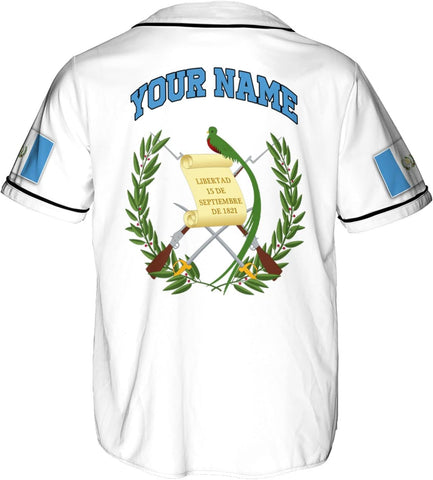 Personalized Name Guatemala Baseball Jersey Shirt Guatemala Camisas Guatemalan Pride T-Shirt Guatemala 3D Shirts