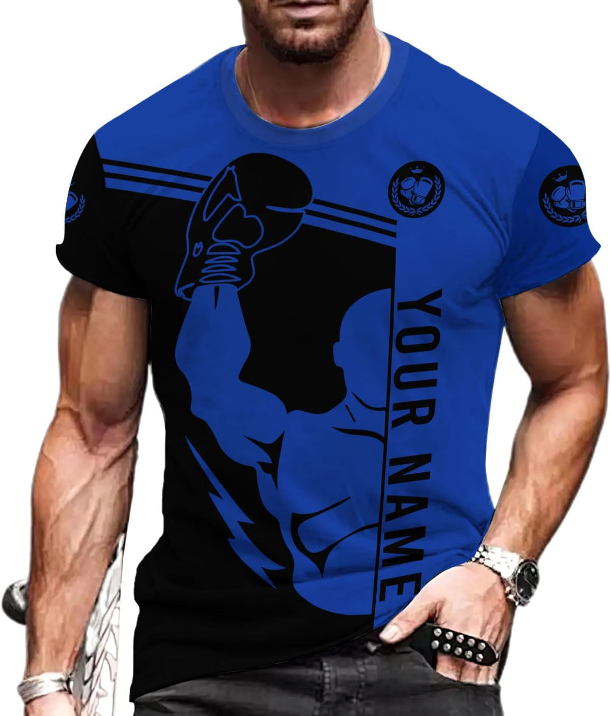 Personalized Boxing 3D Shirt, Boxing Shirts for Men Boxing T Shirts Women Boxing Tee Shirt Gifts for Boxing Lovers (HD387)