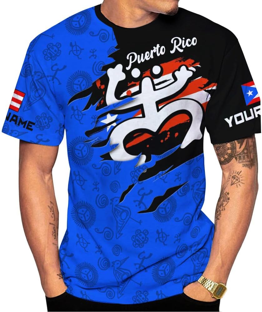 Mostefy Personalized Name Puerto Rico Shirt, Customized Puerto Rico Shirts for Men and Women, Puerto Rico Flag T-Shirt3