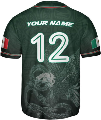 Mostprints Custom Mexico Baseball Jerseys Mexican Eagle & Flag Shirt for Teams, Mexico Shirts for Men & Women Size S-5XL