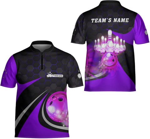 Ligthuy Personalized Name Bowling Jersey 3D, Custom Bowling Shirts for Team, Bowling Shirt Unisex for Men & Women4
