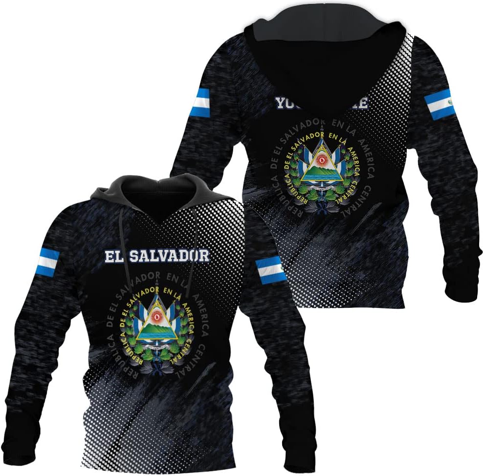HomeDesign Personalized El Salvador Hoodie El Salvador Hoodies El Salvador Sweaters Shirts Men & Women El Salvador Shirt
