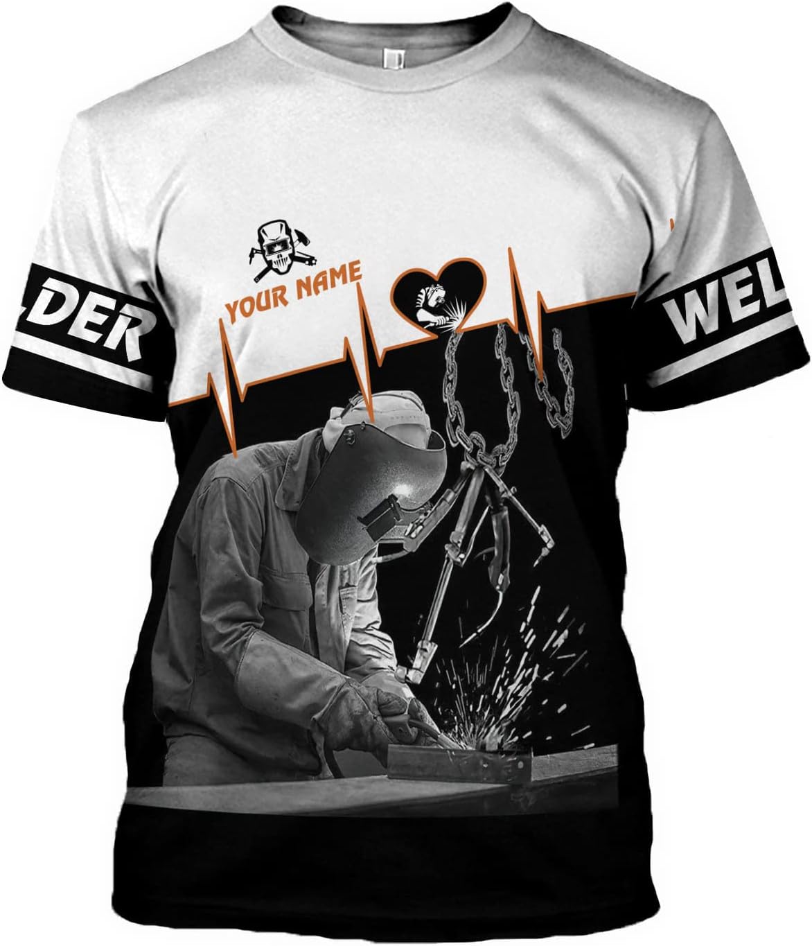 Personalized Welder Shirt Custom Welder Shirts Welding 3D T Shirts Welder Tshirt for Men and Women