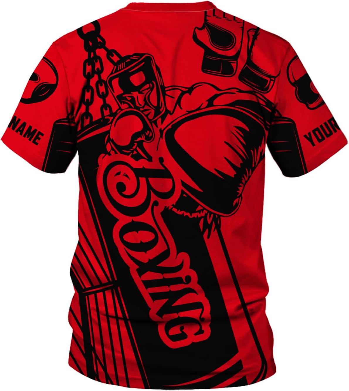 Personalized Boxing 3D Shirt, Boxing Shirts for Men Boxing T Shirts Women Boxing Tee Shirt Gifts for Boxing Lovers (HD389)