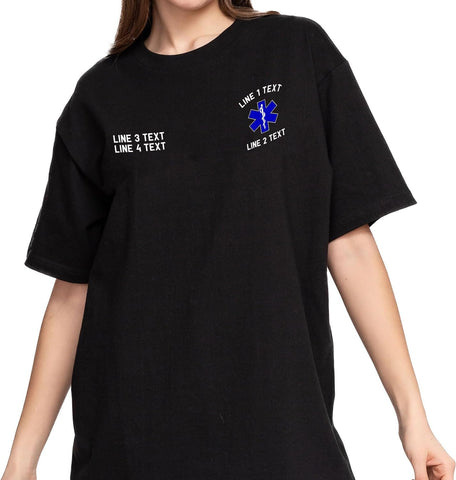 Custom EMT EMS Embroidered Sweatshirt Hoodie Personalized Paramedic Uniform Emergency Medical Technician Shirts Men Women