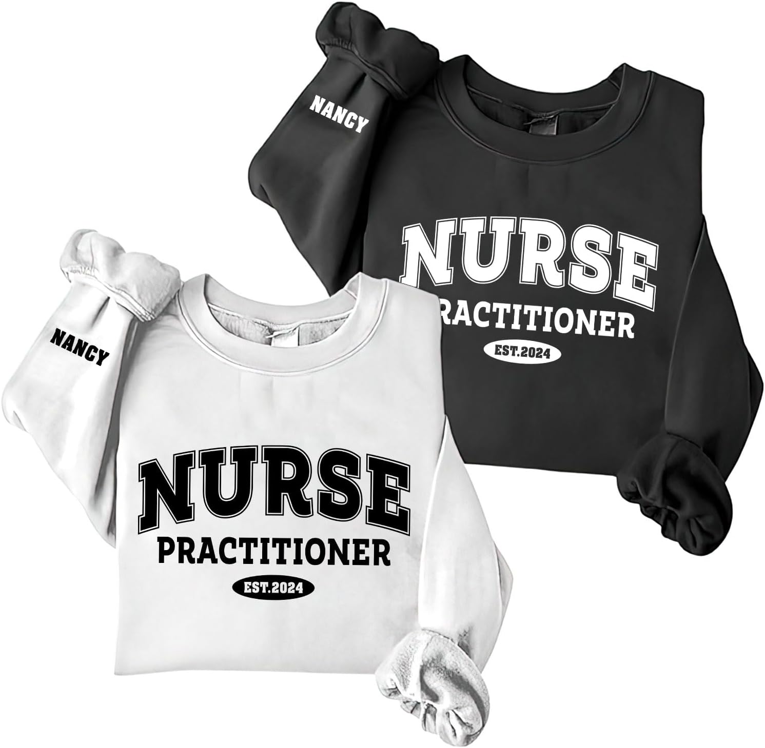 Personalized Nurse Practitioner Sweatshirt for Women Men, Custom Name NP Shirt, Nurse Practitoner T-Shirt Gift for Nurse